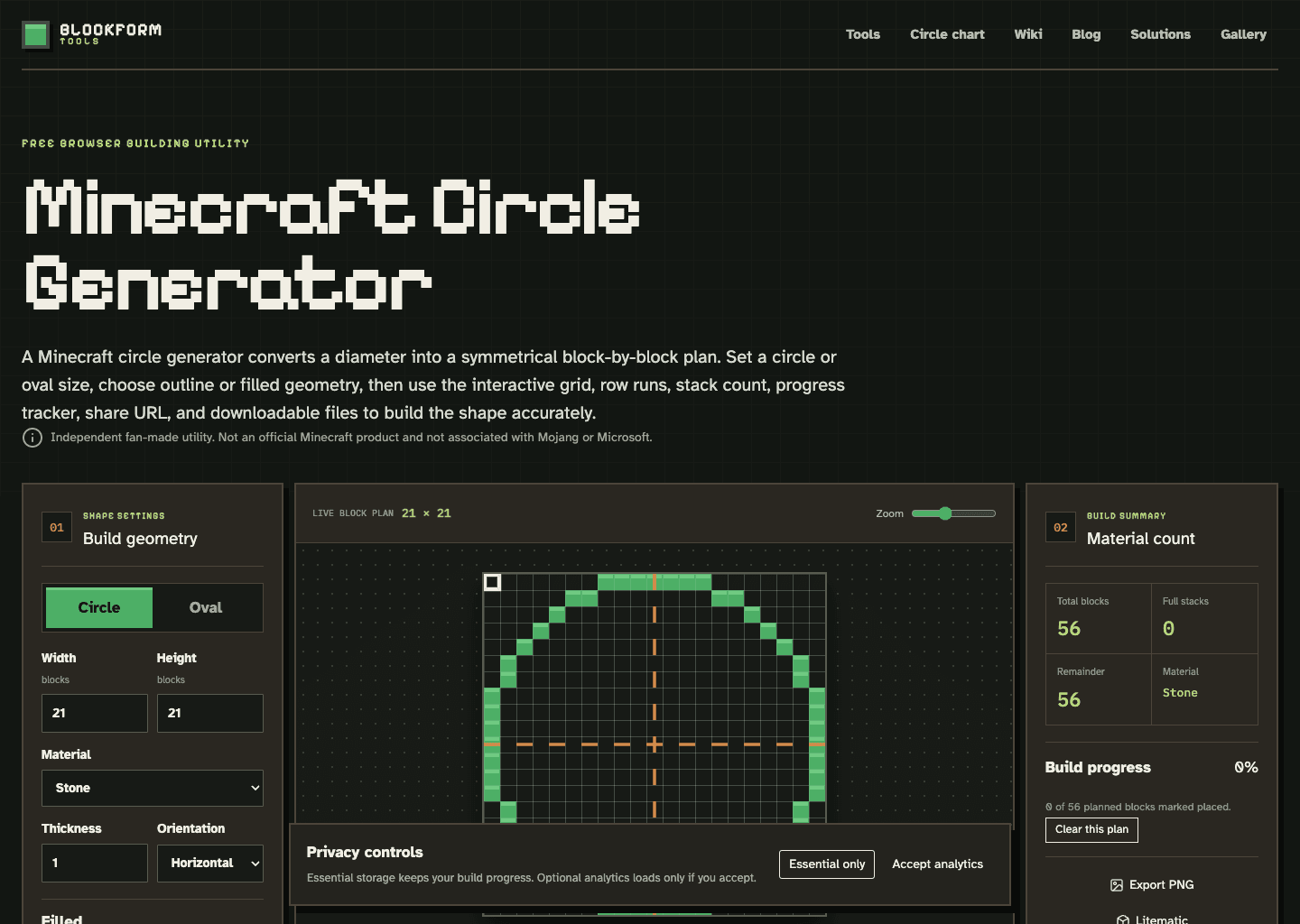 MinecraftCircle screenshot 1